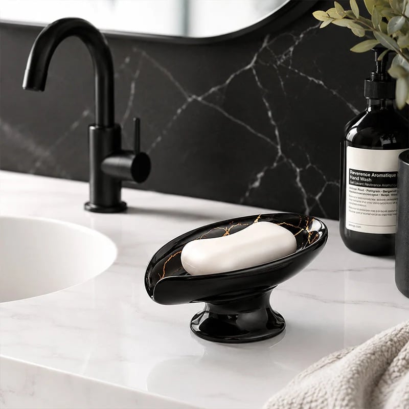 🎉Ceramic Self-Draining Leaf Soap Dish