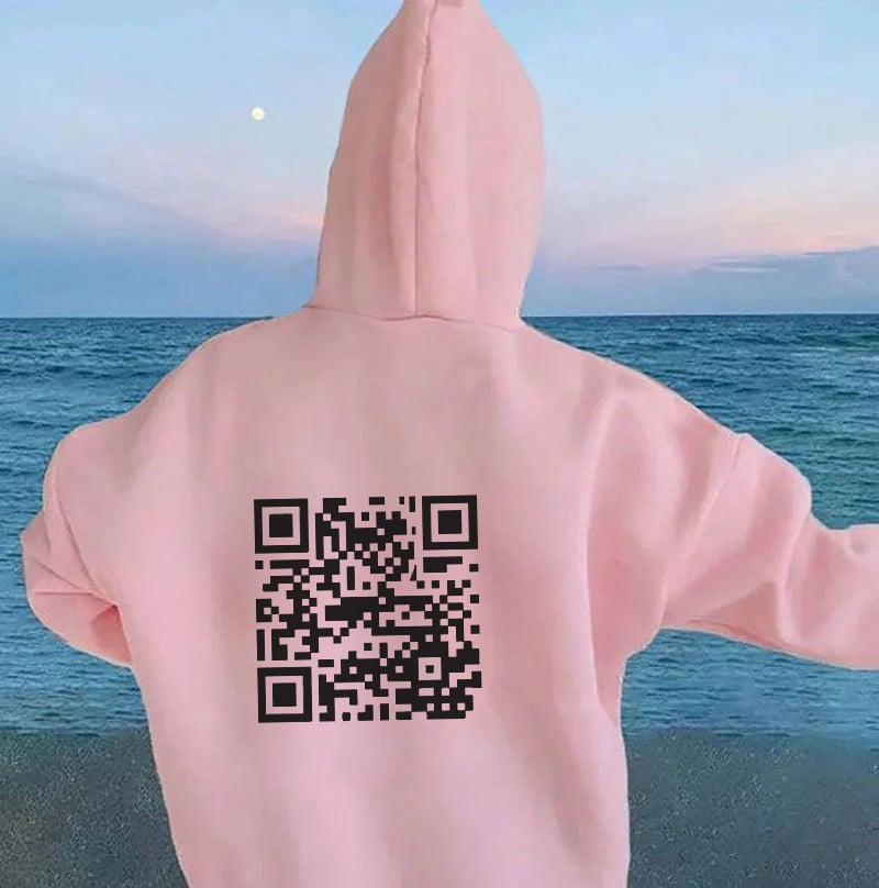 Funny FU QR Code Hoodie