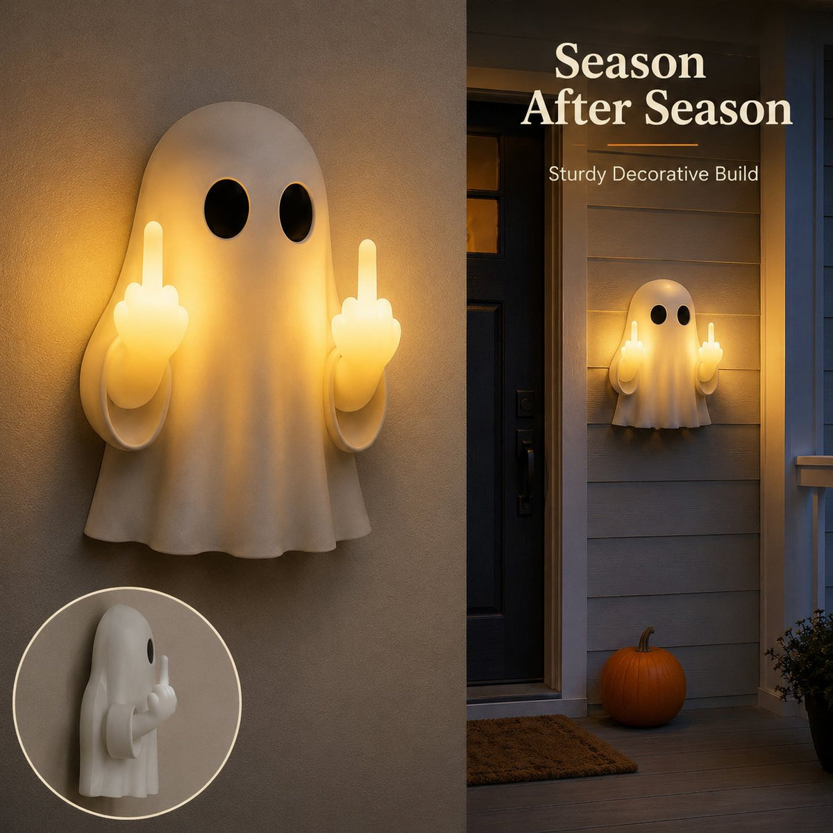 Minimalist Ghost Ambient Light Cute Spooky Halloween Lamp For Viral Aesthetic Indoor Decor