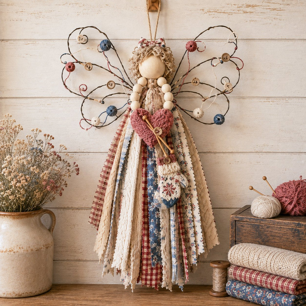 🔥 HOT SALE 🔥🪽 Angel Fabric Hanging DIY Kit