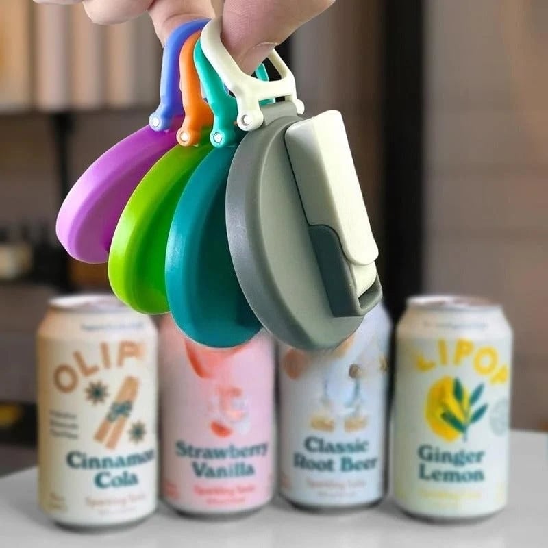 🔥 HOT SALE 🔥Reusable Soda Can Lids with Straw
