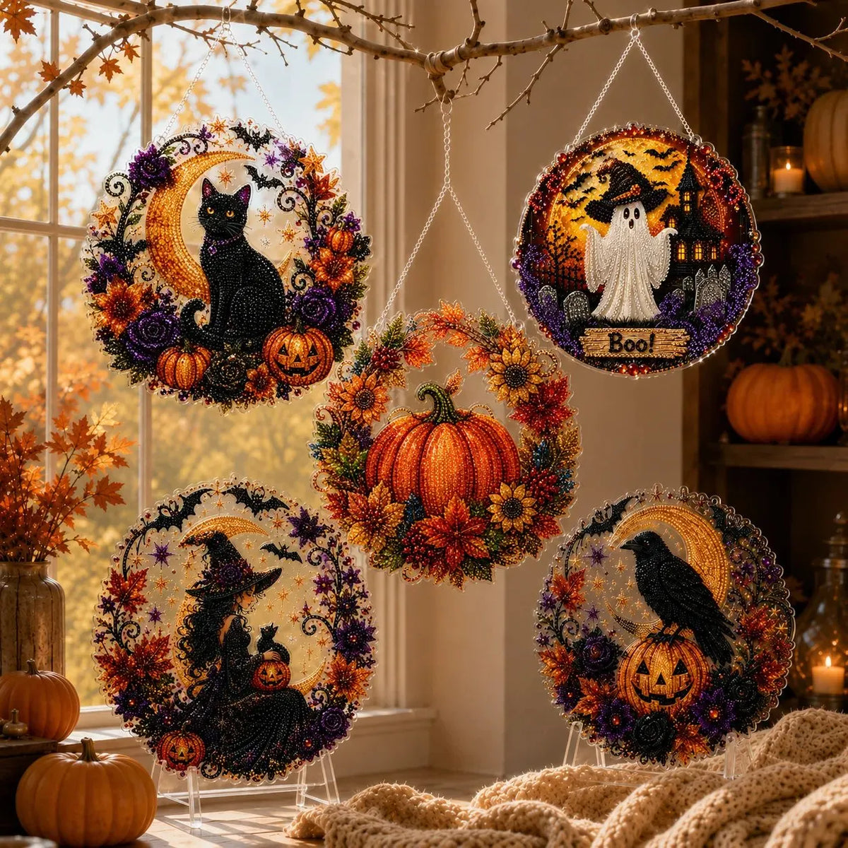 ✨🎃Halloween Pearl Art Hanging Ornament Kit👻