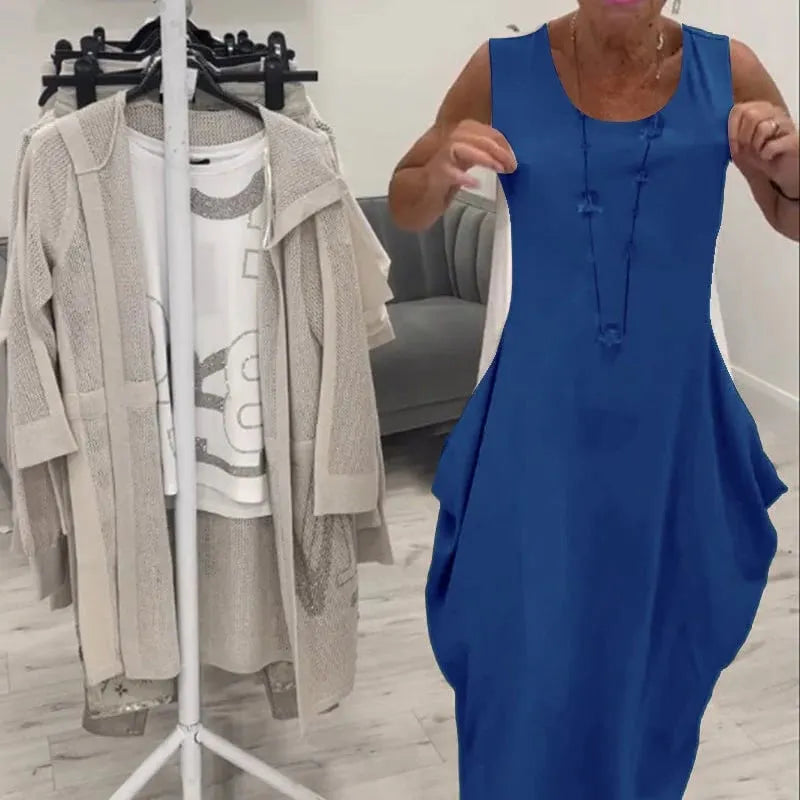 💖LAST DAY PROMOTION - 40%OFF💖Simple Sleeveless Dress with Pockets