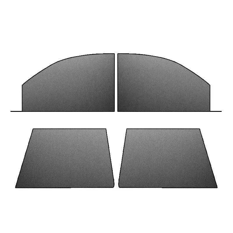 🎉 Car Anti‐Mosquito Screen/Net, 4 Pack Car Sunshade Curtain, Mosquito Net For Car Glass, Privacy Window Mesh