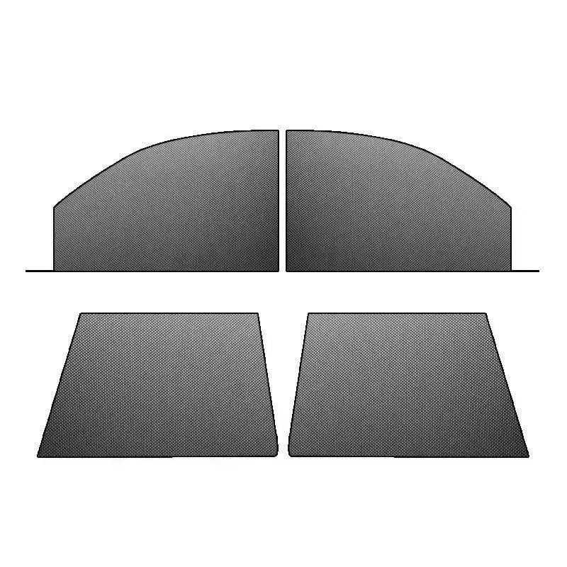 🔥 HOT SALE 🔥Car Anti‐Mosquito Screen/Net, 4 Pack Car Sunshade Curtain, Mosquito Net For Car Glass, Privacy Window Mesh