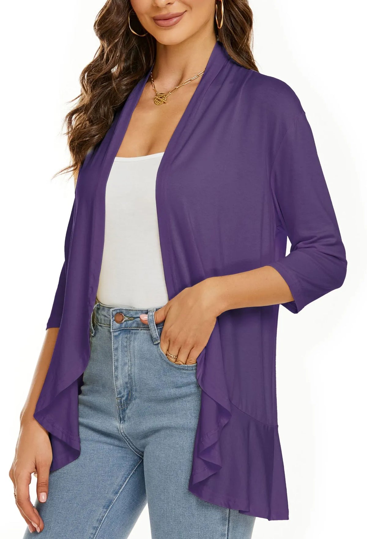 NEW🔥 Women's Casual Lightweight Open Front Cardigans
