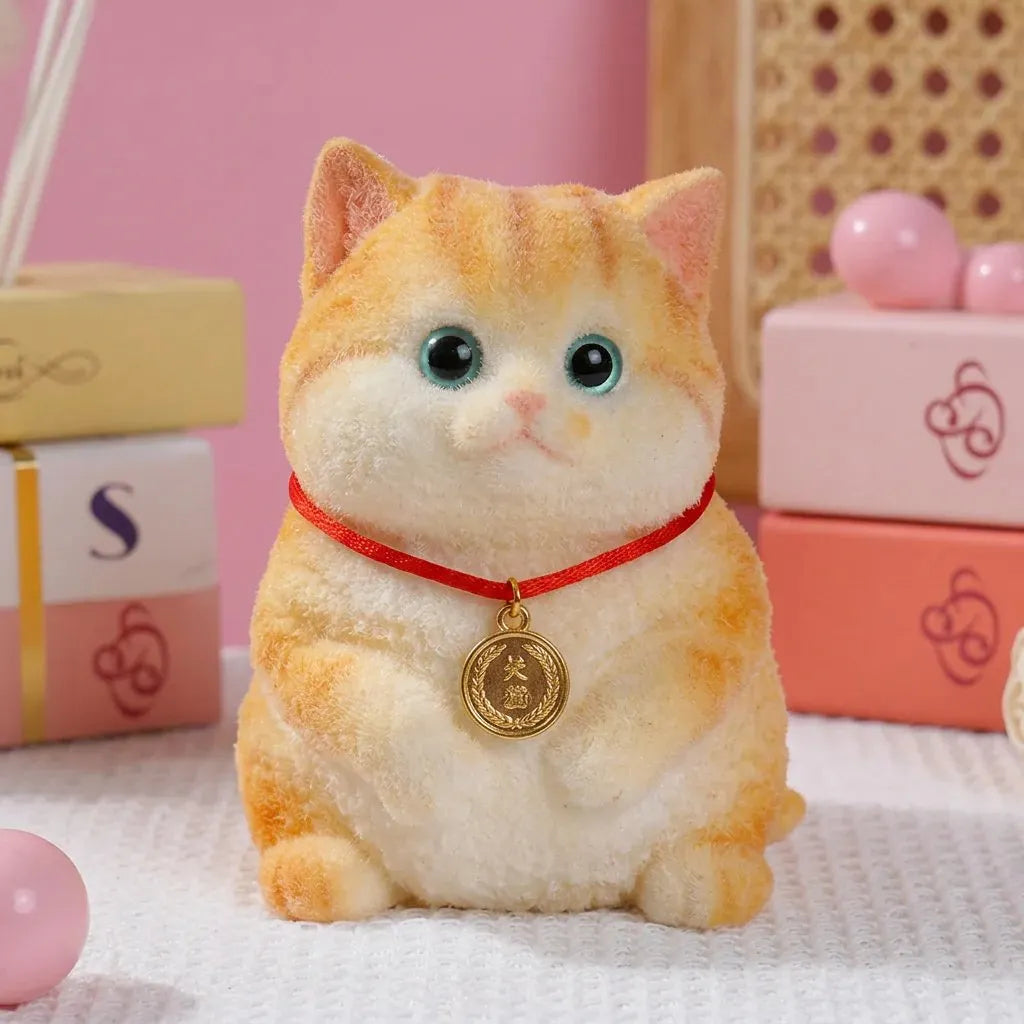 🎉🎨🐾Soft and Cuddly Cat – Stress-Relief Squeezable Toy