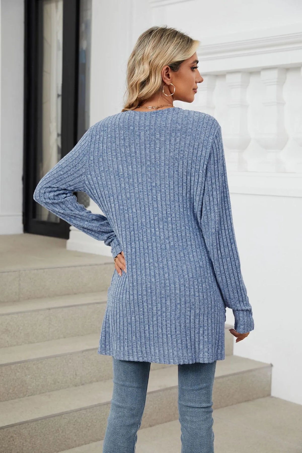 Cozy Autumn Ribbed Cardigan (Buy 2 Free Shipping)