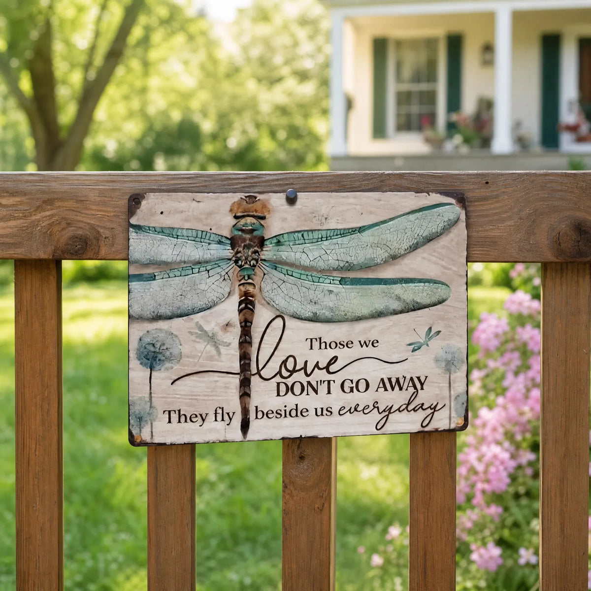 🎉 🕊️💛Dragonfly Memorial Plaque – Sympathy Gift