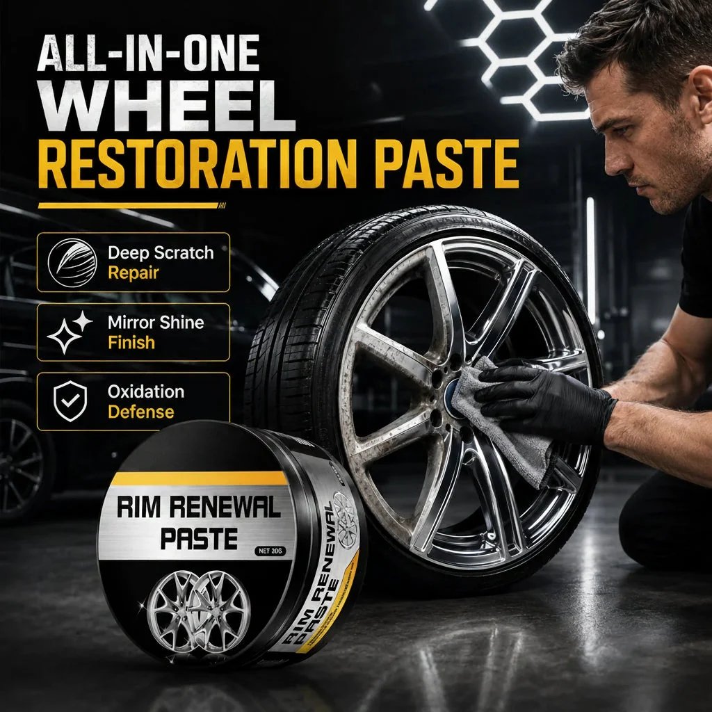 🎉🔥 Rim Renewal Paste — Restore, Polish & Protect Your Wheels Like a Pro (80g + Sponge)
