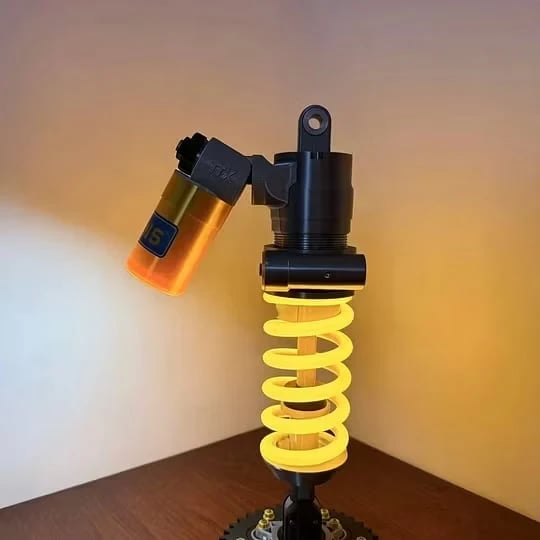 🎉🔥Inspired Suspension Shock Absorber Lamp - Adjustable LED Light for Gamers & Car Enthusiasts