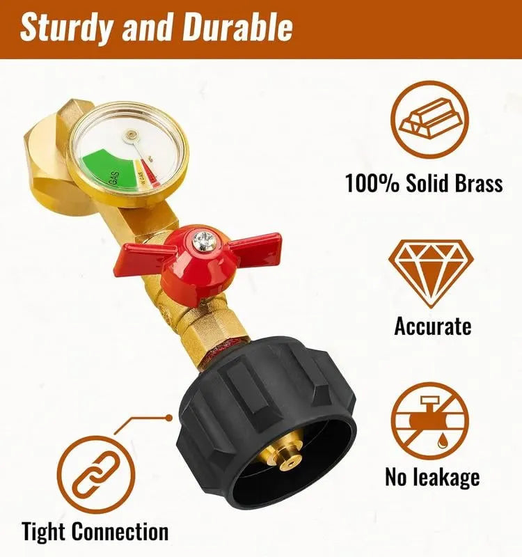 🎉✨ Top-Rated Propane Refill Elbow Adapter with Tank Gauge