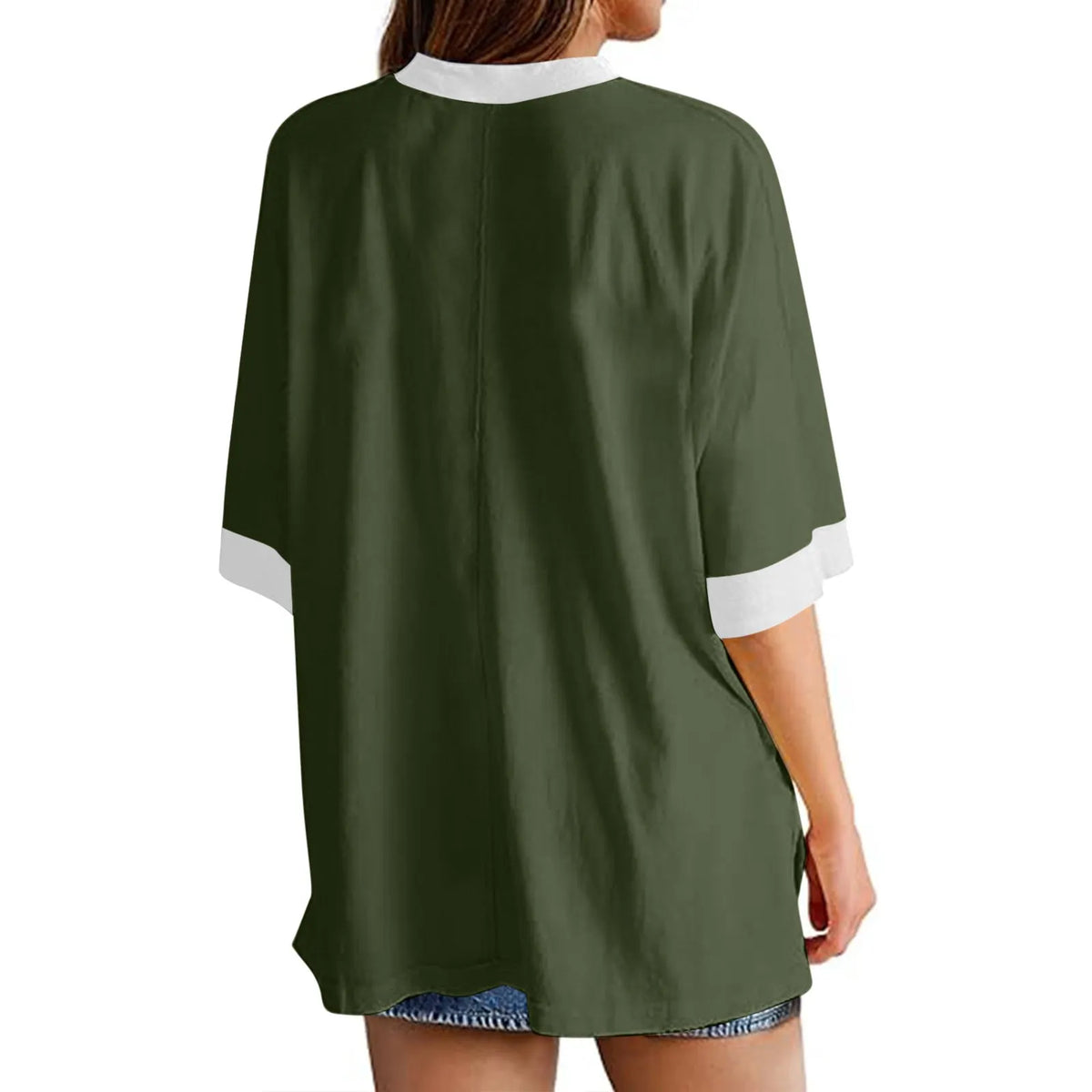✨Short-sleeved Color Block T-shirt (Buy 2 Free Shipping)