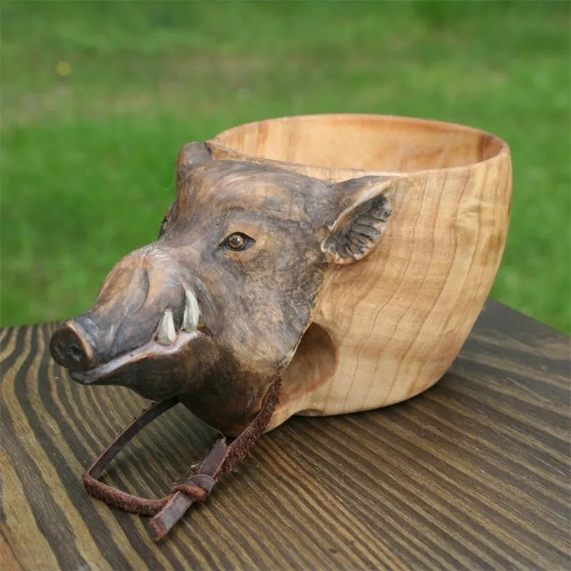 Kuksa Hand Carved Wooden Mug