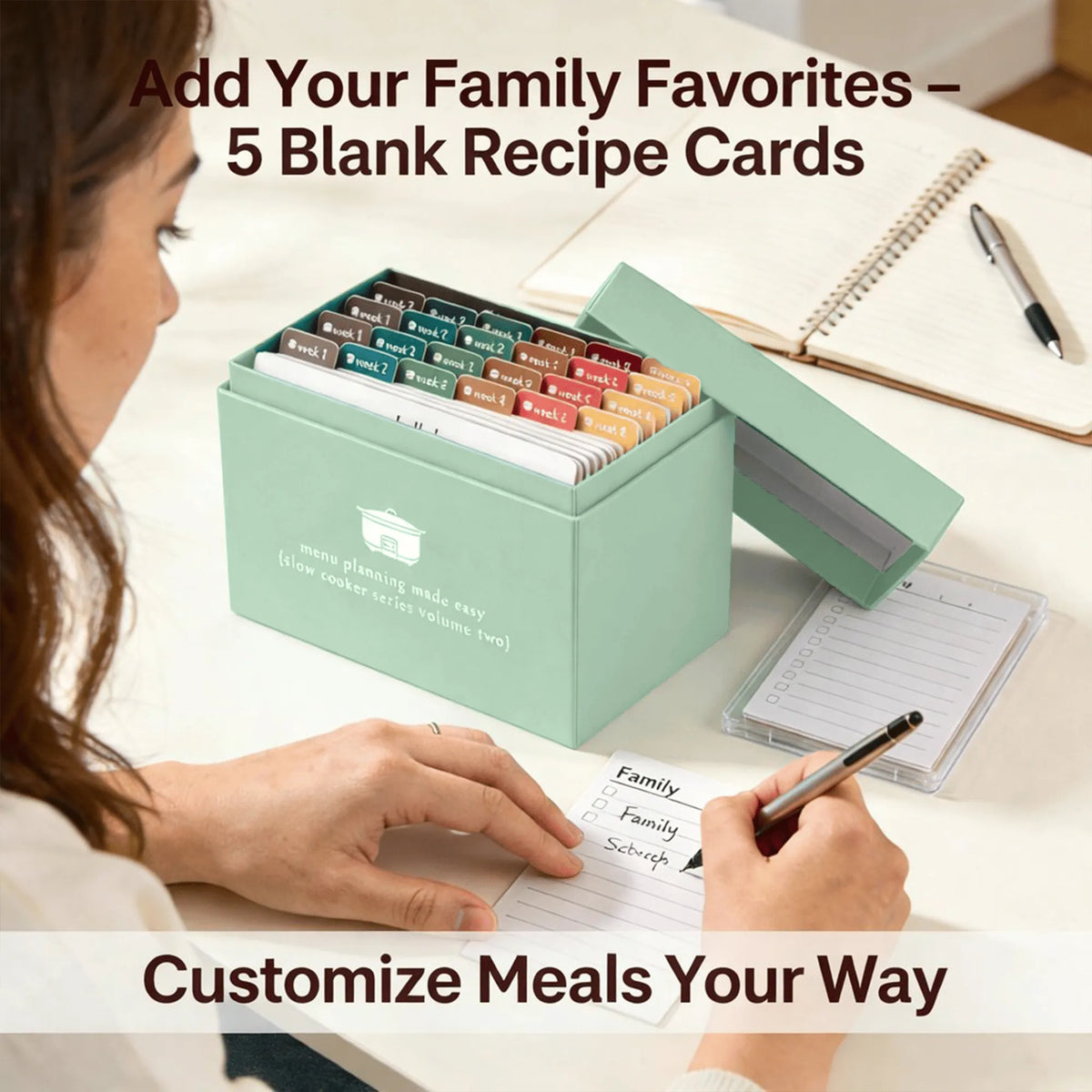 🔥HOT SALE🔥🍽️ Meal Planning Kit with 103 Photo Recipe Cards(Without a gift or present.)
