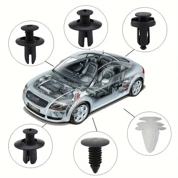 🔥 HOT SALE 🔥Expansion Screw Clips Set for Automobiles Mudguard Leaf Plates Door Panel Clips(100 PCS)