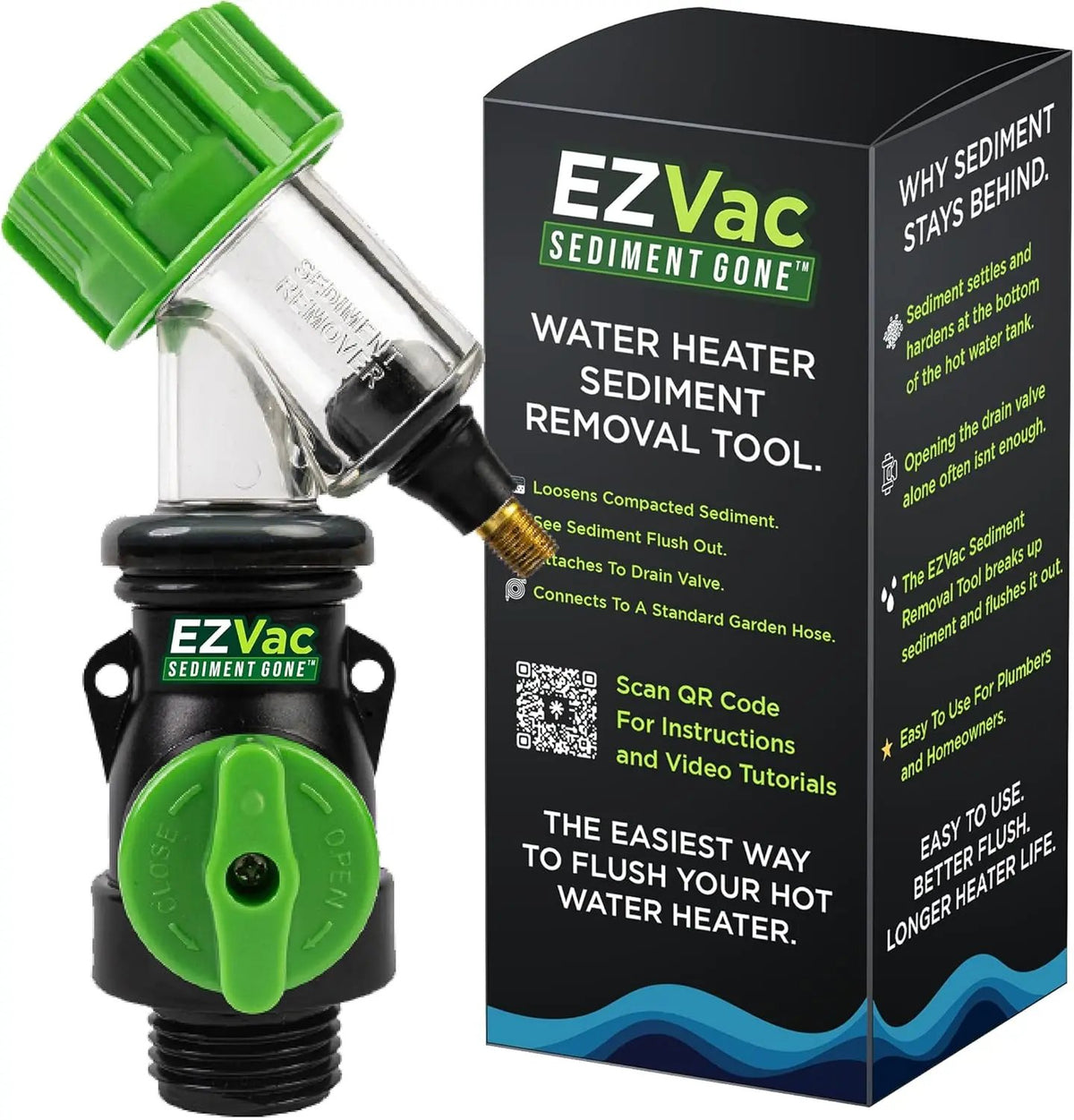 🎉Sediment Gone Water Heater Cleaning Tool – Removes Sediment Buildup & Improves Performance
