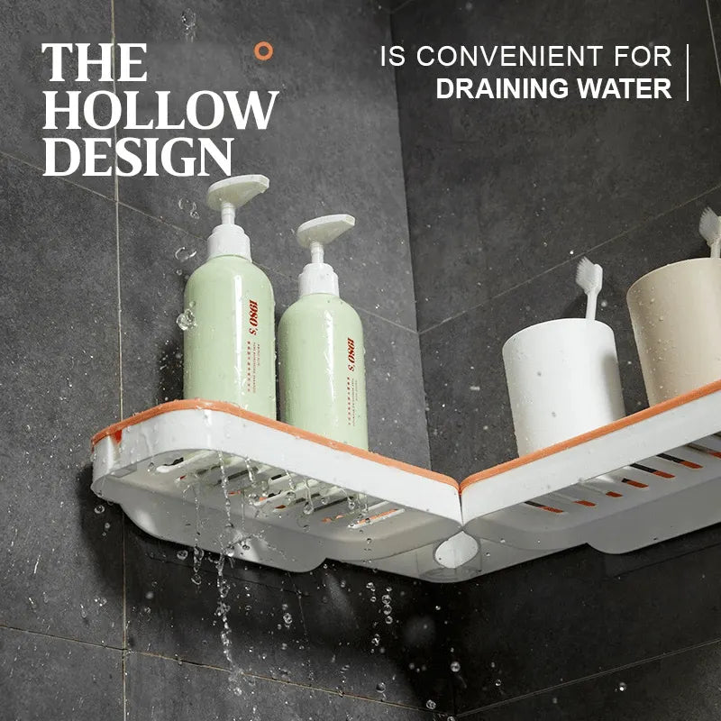 (Last Day Promotion - 50% OFF) Bathroom Corner Punch-Free Rack - BUY 2 FREE SHIPPING