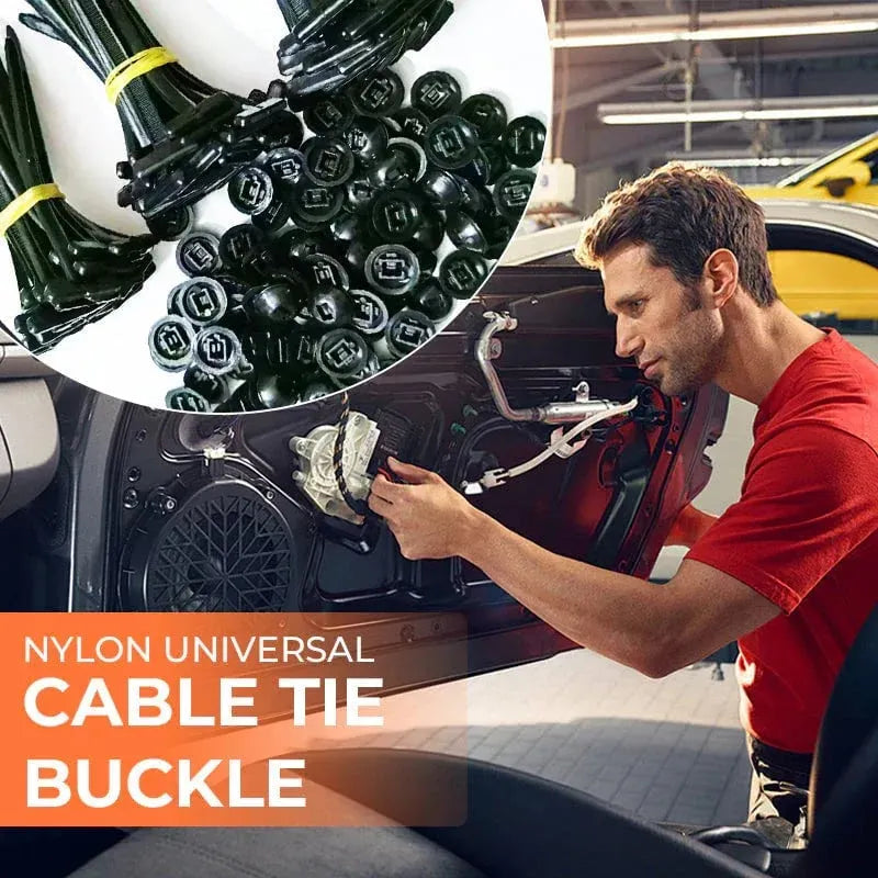 🔥HOT SALE🔥🚗 Instant Car Fix 🔧 Nylon Universal Cable Tie Buckle - For Quick, Secure Vehicle Part Fastening!