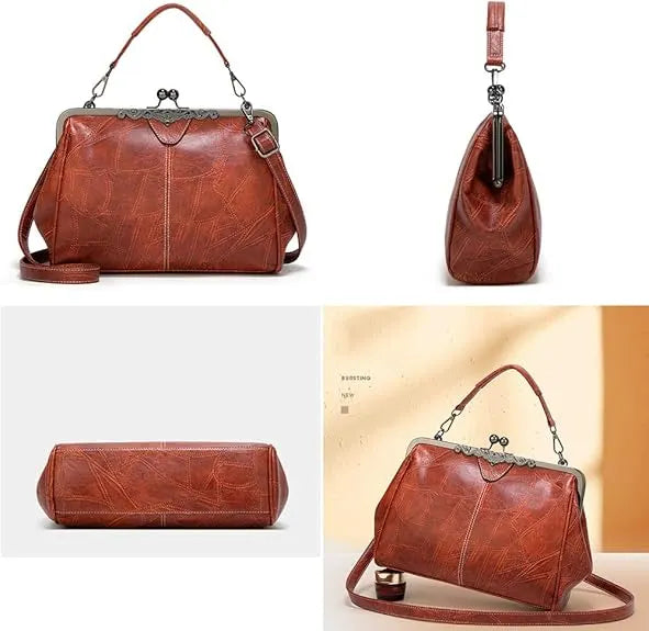 🔥HOT SALE🔥2026 New Kattee Elegant Waterproof Women’s  Kiss-Lock Tote Handbag