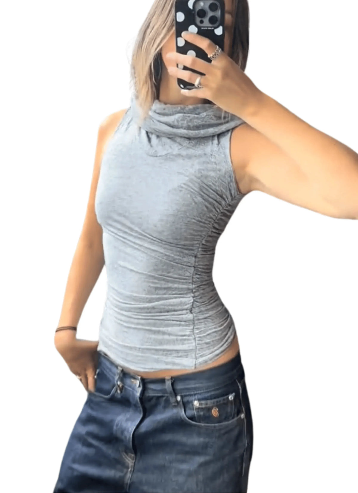 Hooded Cinched Top