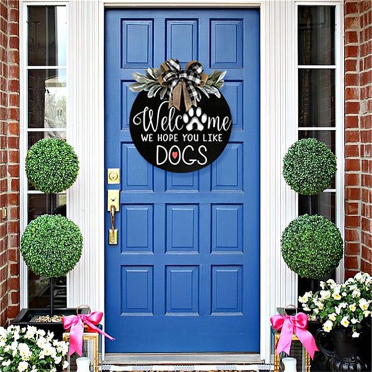 (Last Day Promotion-SAVE 50% OFF) 18′′ Front Door Welcome Wooden Sign - Buy 2 Free Shipping