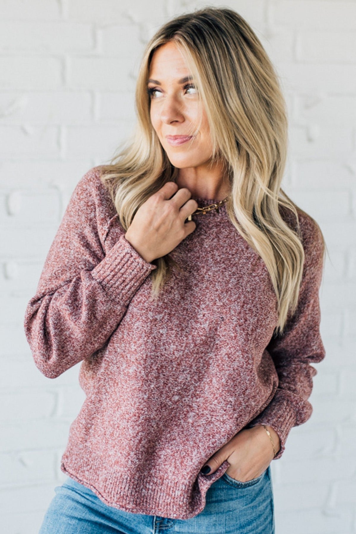 Crewneck Raglan Sweater