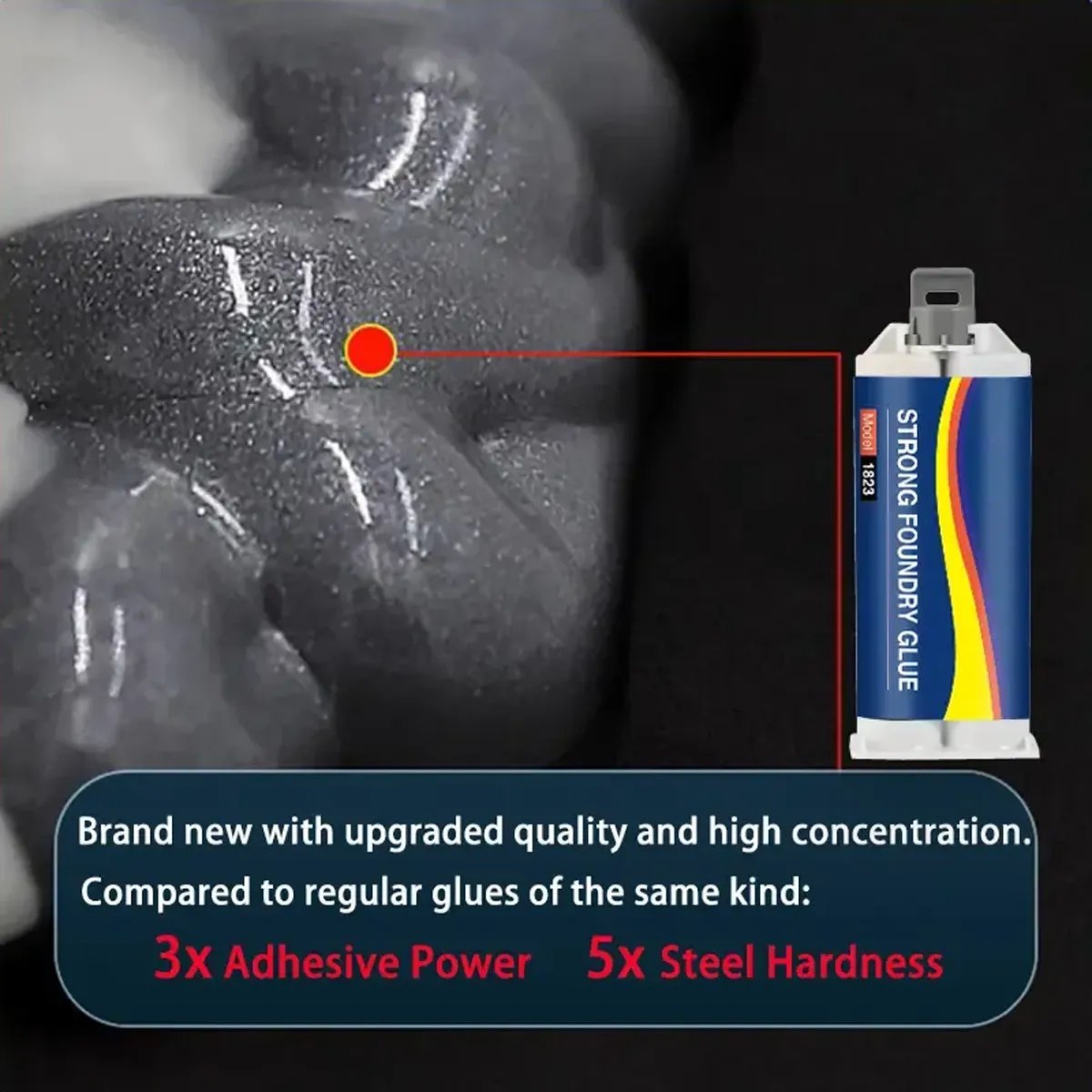 🎉🔥 High Temp Metal Repair Glue - Iron-Like Strength