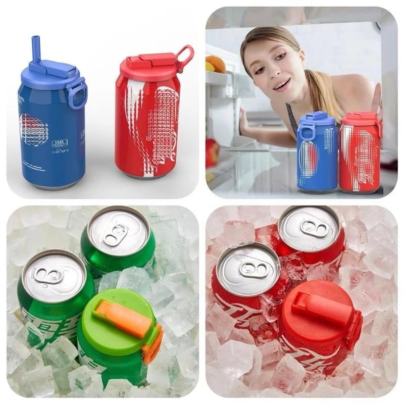 🔥 HOT SALE 🔥Reusable Soda Can Lids with Straw