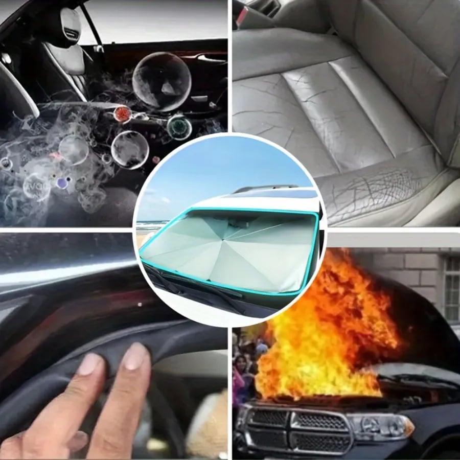 🔥HOT SALE🔥🌊2026 Summer Hot Sale-💥2026 Foldable Anti-UV Windshield Sunshade