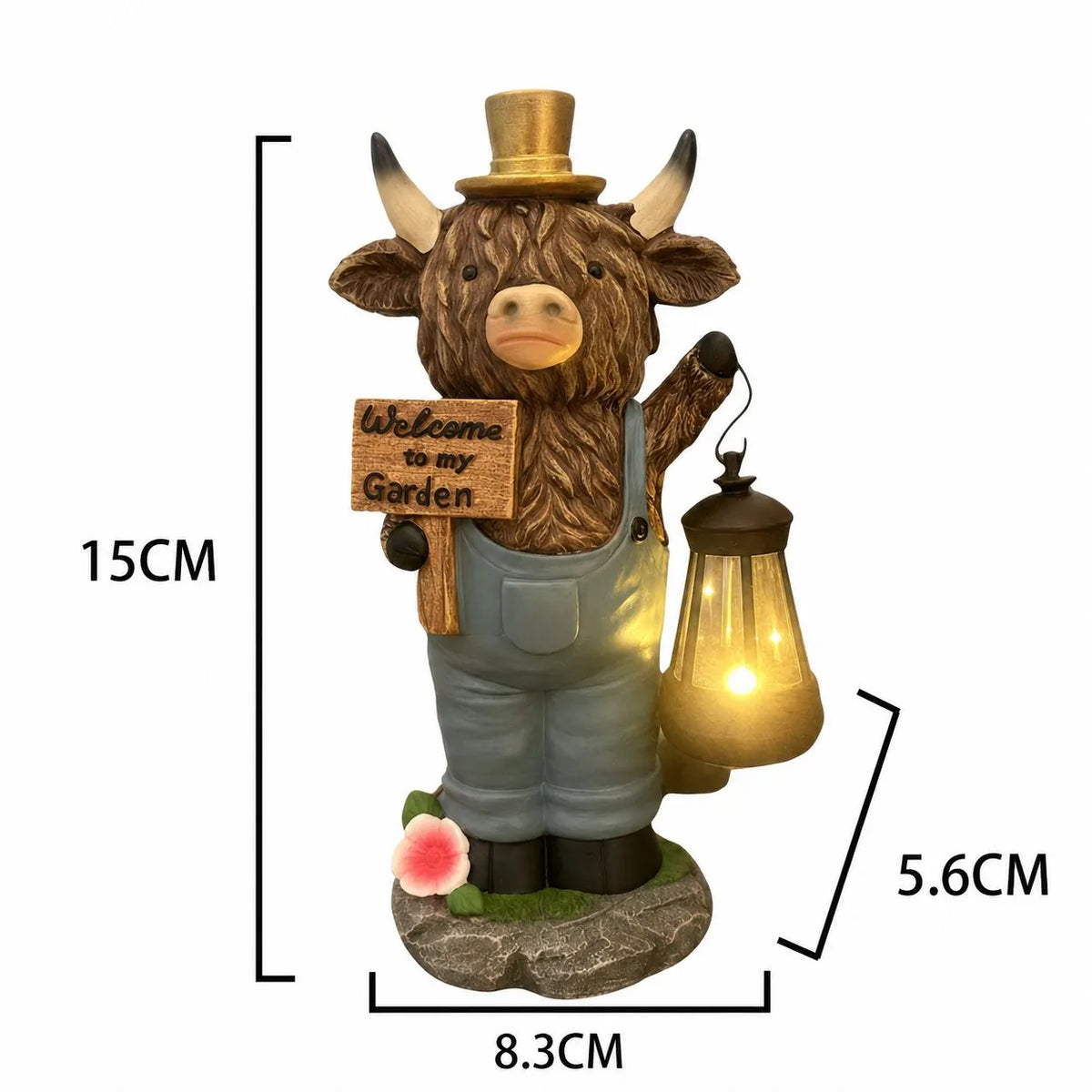 🔥HOT SALE🔥Scottish Highland Bull Garden Welcome Light