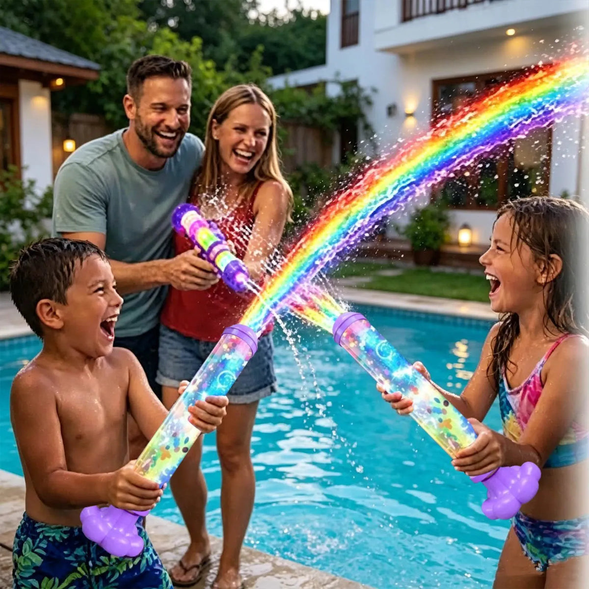 🎉🌈 Turn Every Backyard Into a Rainbow Light Show💦(Random color)