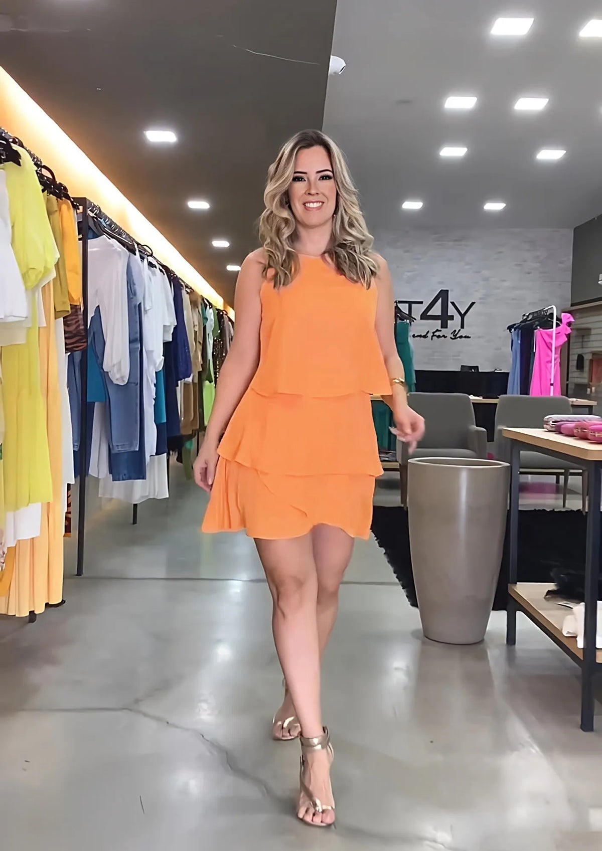 Sleeveless Double Layer Ruffle Dress👗Buy 2 Free Shipping