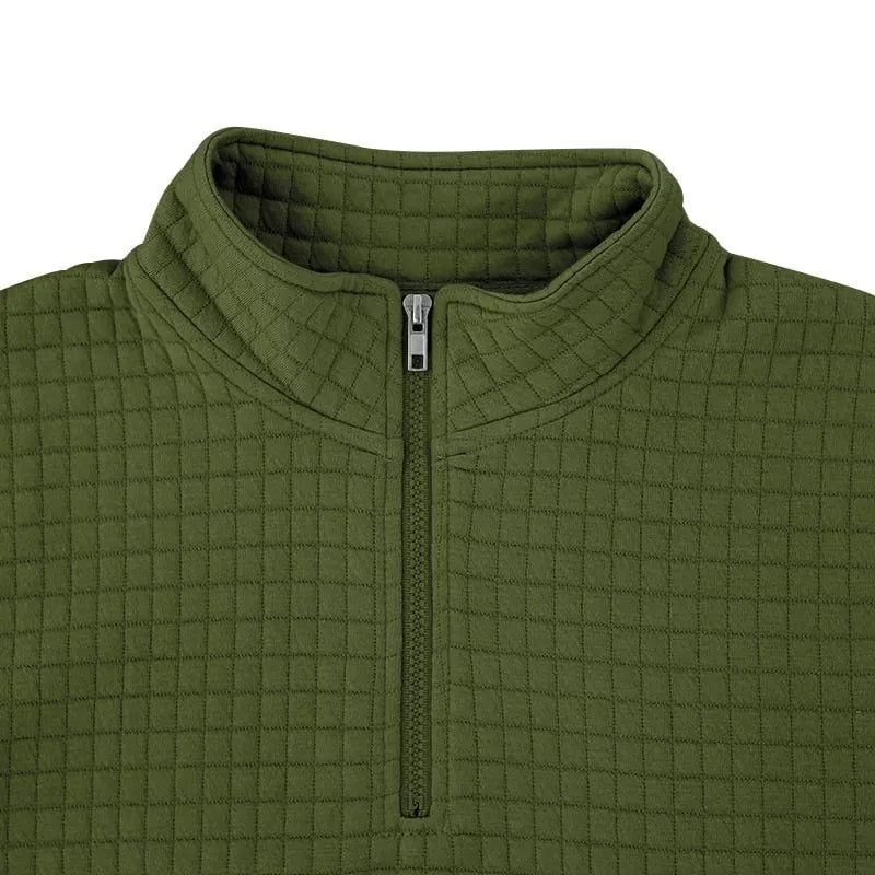 🎁Last Day Promotion 49% OFF🔥Men's Regular Fit Plain Half Zip Up Sweatshirt