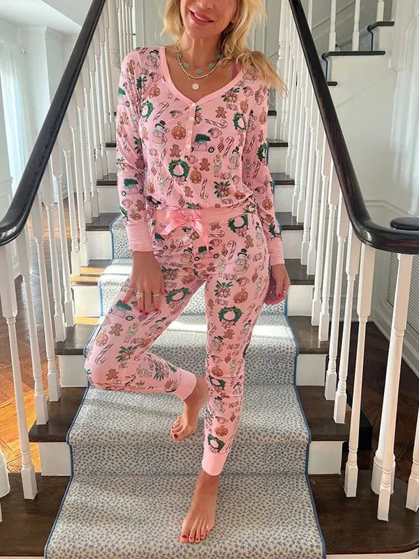 🎄Holiday Cheer Pajama Set (Buy 2 Sets Free Shipping)