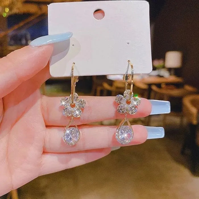 ✨Fashion Flower Crystal Earrings🔥Buy 2 Free Shipping