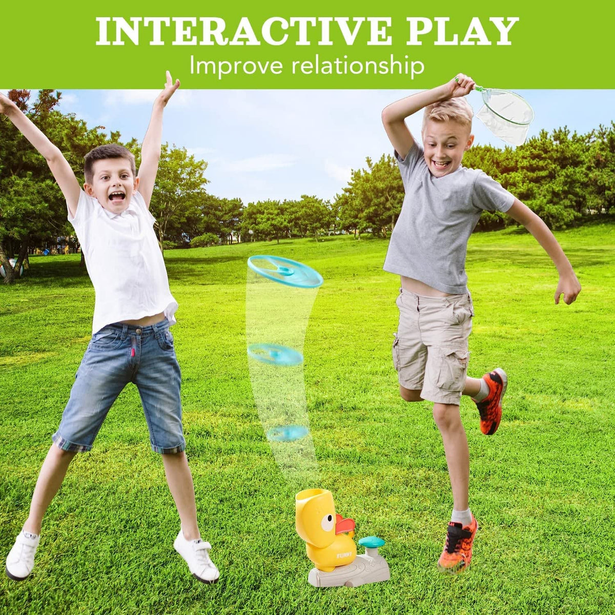 🎁Winter Sale 49%OFF🔥 Flying Disc Launcher Toy for Kids(🔥BUY 1 FREE SHIPIING)