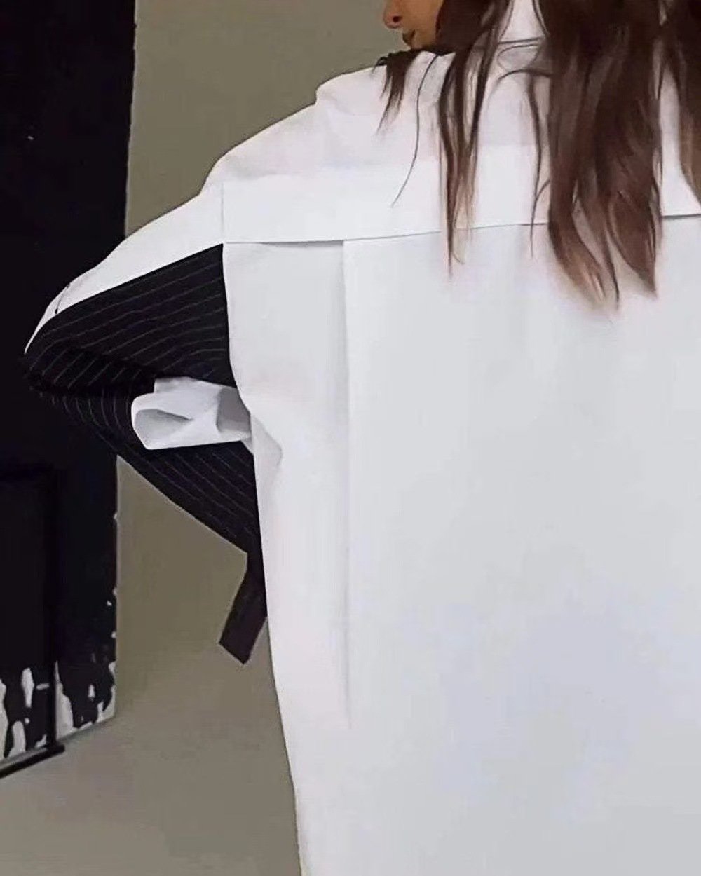 Women's Contrast Color Patchwork Shirt Top (Buy 2 Free Shipping)