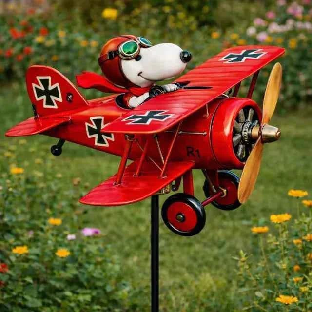 🎉🔥49% OFF🎁 250th USA Patriotic Pilot Pup Garden Windmill