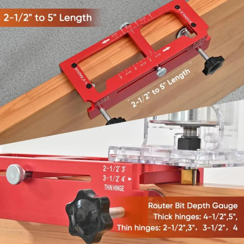 🎉Adjustable Door Hinge Mortise Jig Kit
