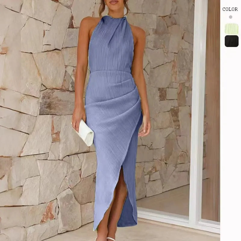Celia - Long Pleated Dress