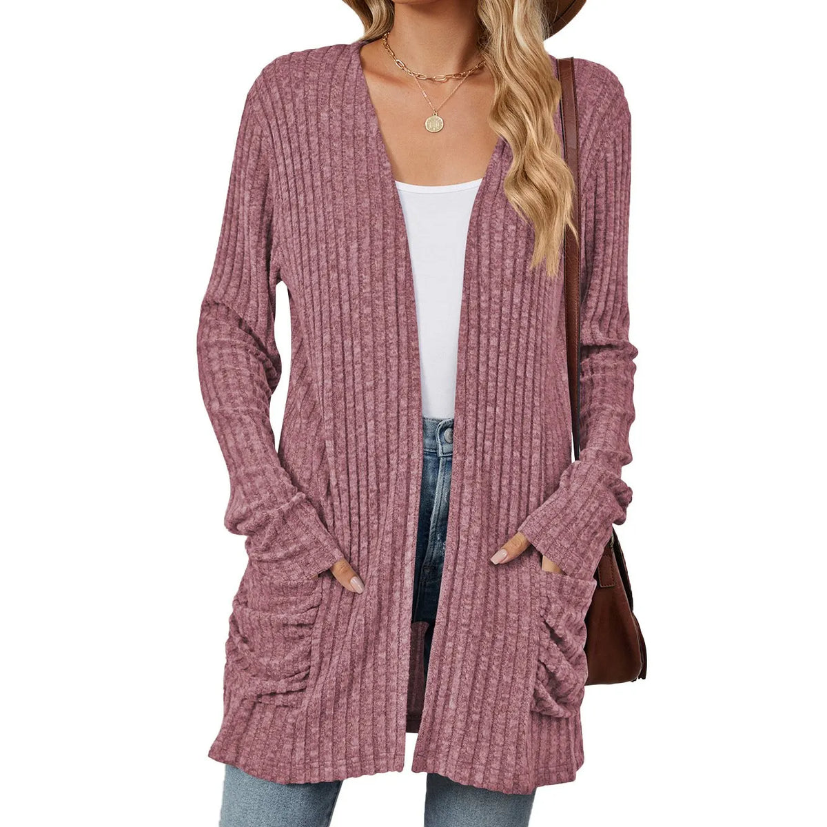 Cozy Autumn Ribbed Cardigan (Buy 2 Free Shipping)