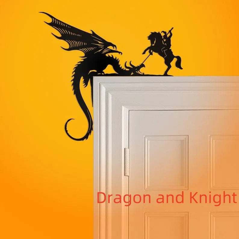 Cute Dragon Metal Door Topper
