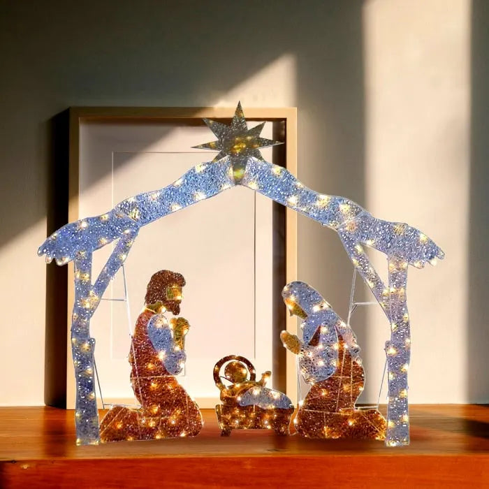 🔥LAST DAY 70% OFF 🔥Warm White LED Holy Family Yard Decoration(Buy 2 Free Shipping)