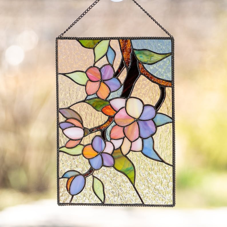 ⏰New Years Sale - 49% Off 🎉Cardinal Stained Glass Window Panel🦜🦜