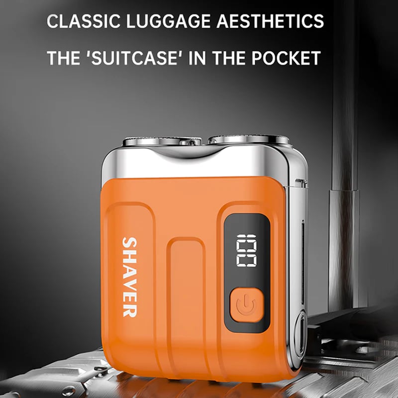 🎉🔥Portable Mini Men's Electric Shaver – Compact & rechargeable – Wet/dry use, perfect for travel or gym bag – quick and smooth shave ✨🧳