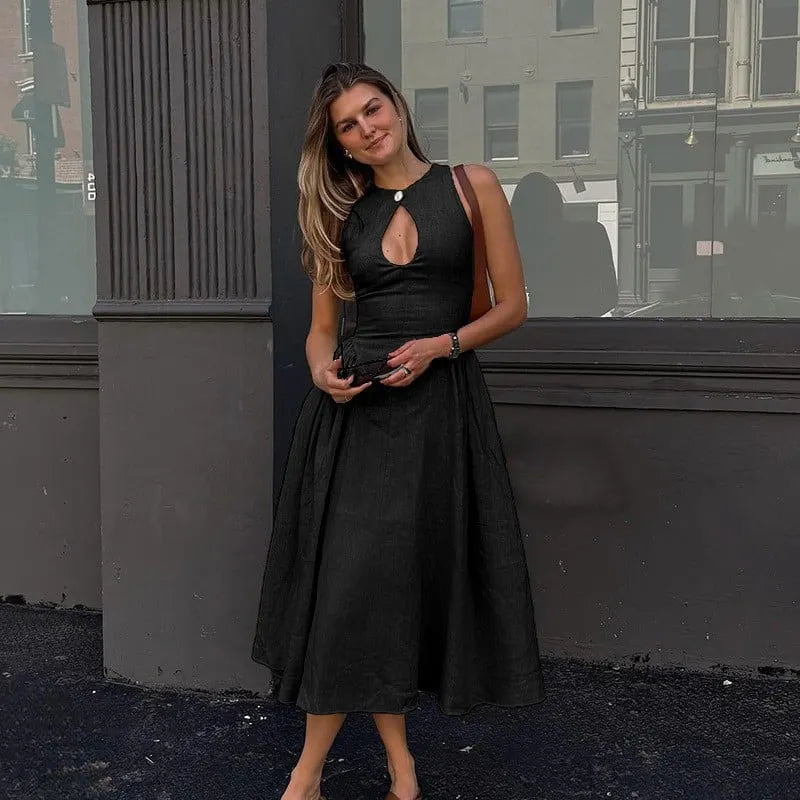 Hollow A-line dress