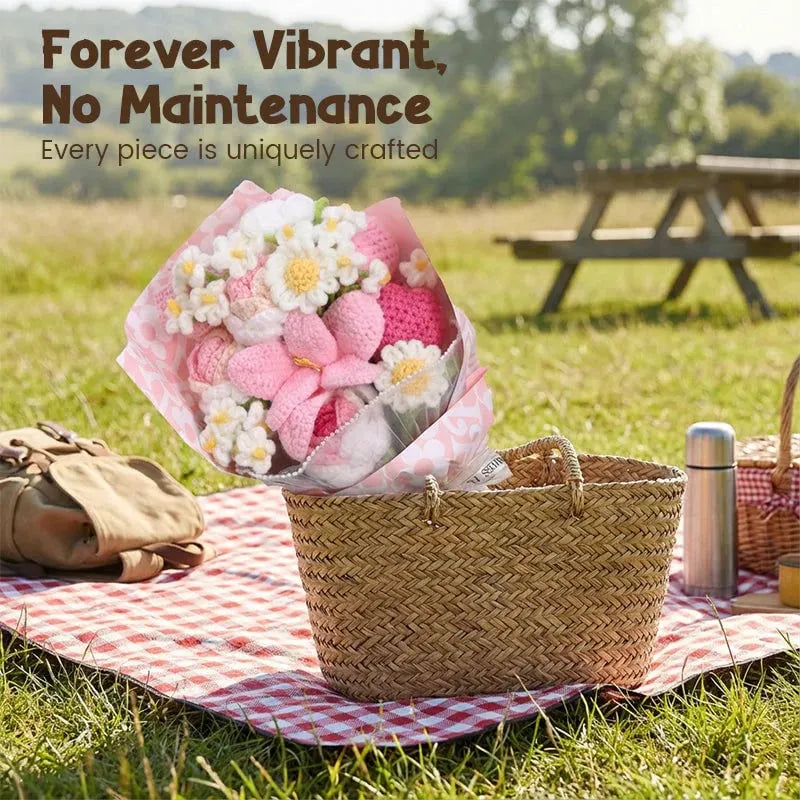 🔥Last Day 49% OFF - 🔥Handmade Crochet Flower Bouquet