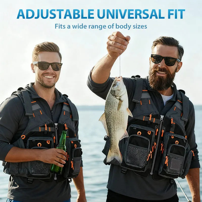 Multi-Functional Life Vest for Fishing