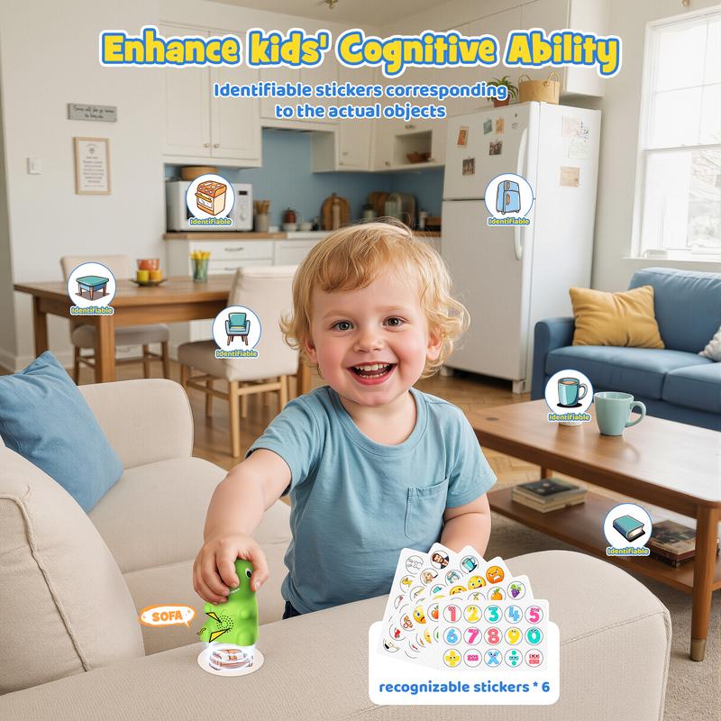 🎉🦖 Dinosaur Talking Flash Cards – Montessori Phonics & Sight Words Educational Learning Set (148 Cards, 5 Categories)